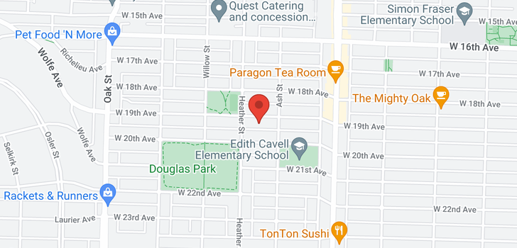 map of 682 W 19TH AVENUE